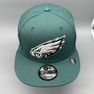 New Era 9Fifty Philadelphia Eagles Snapback Hat Super Bowl LIX Champs Green OSFM